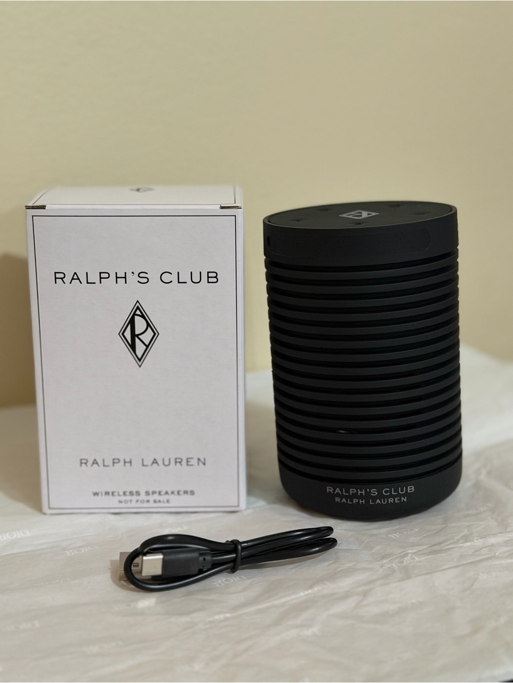 Ralph Lauren Ralph’s Club Portable Speaker in Black
